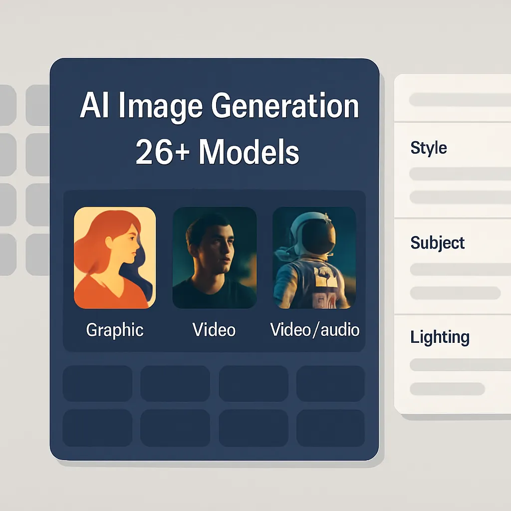 AI Image Generation (26+ Models)